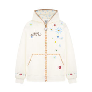 Floral Embroidery Hooded Sweatshirt