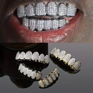 Hip Hop Braces With Copper Zircon Micro
