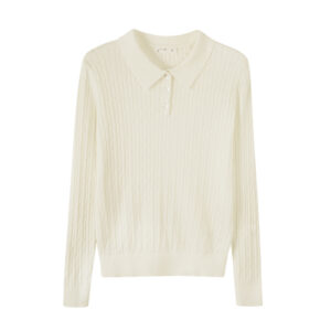 High-neck Knit Sweater For Women