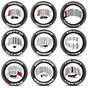 [one-piece Set] Tire Letter Sticker