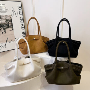 Suede Tote Bag For Women In Autumn And
