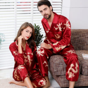Simulated Silk Couple Sleepwear New